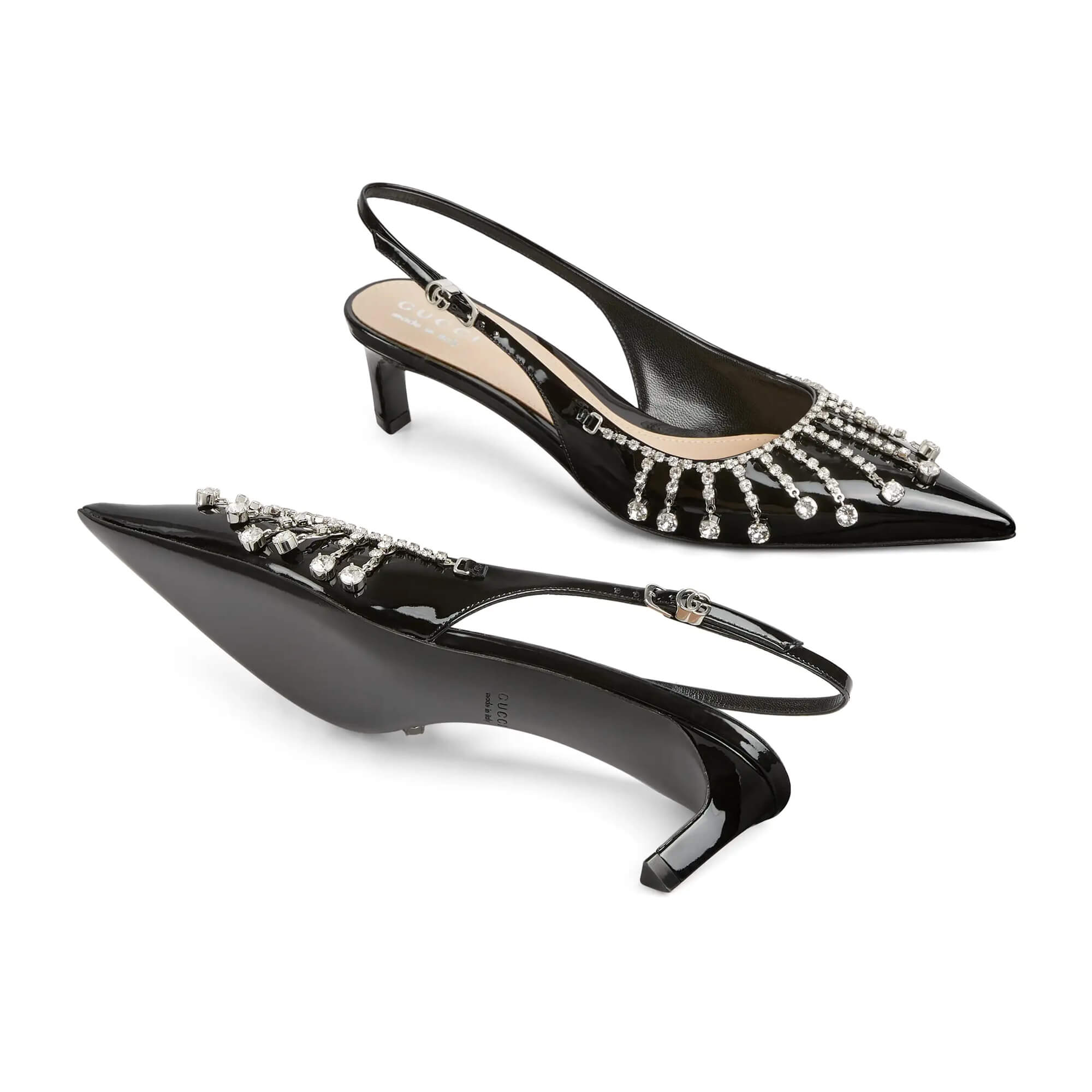 Gucci Women's Pump With Crystal Chain
