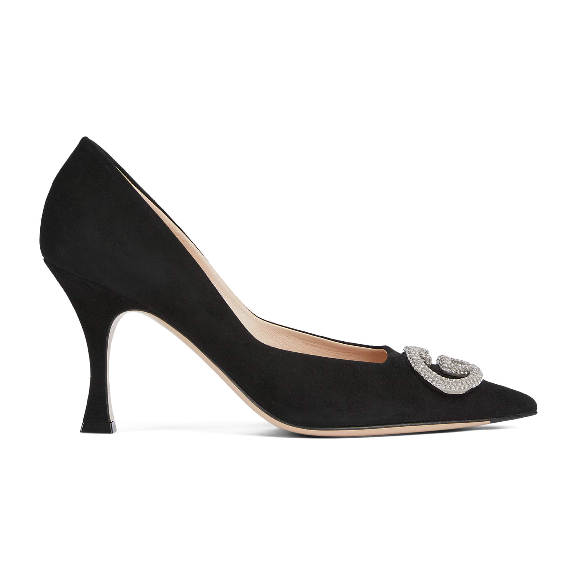 Gucci Women's Pump With Crystal Interlocking G