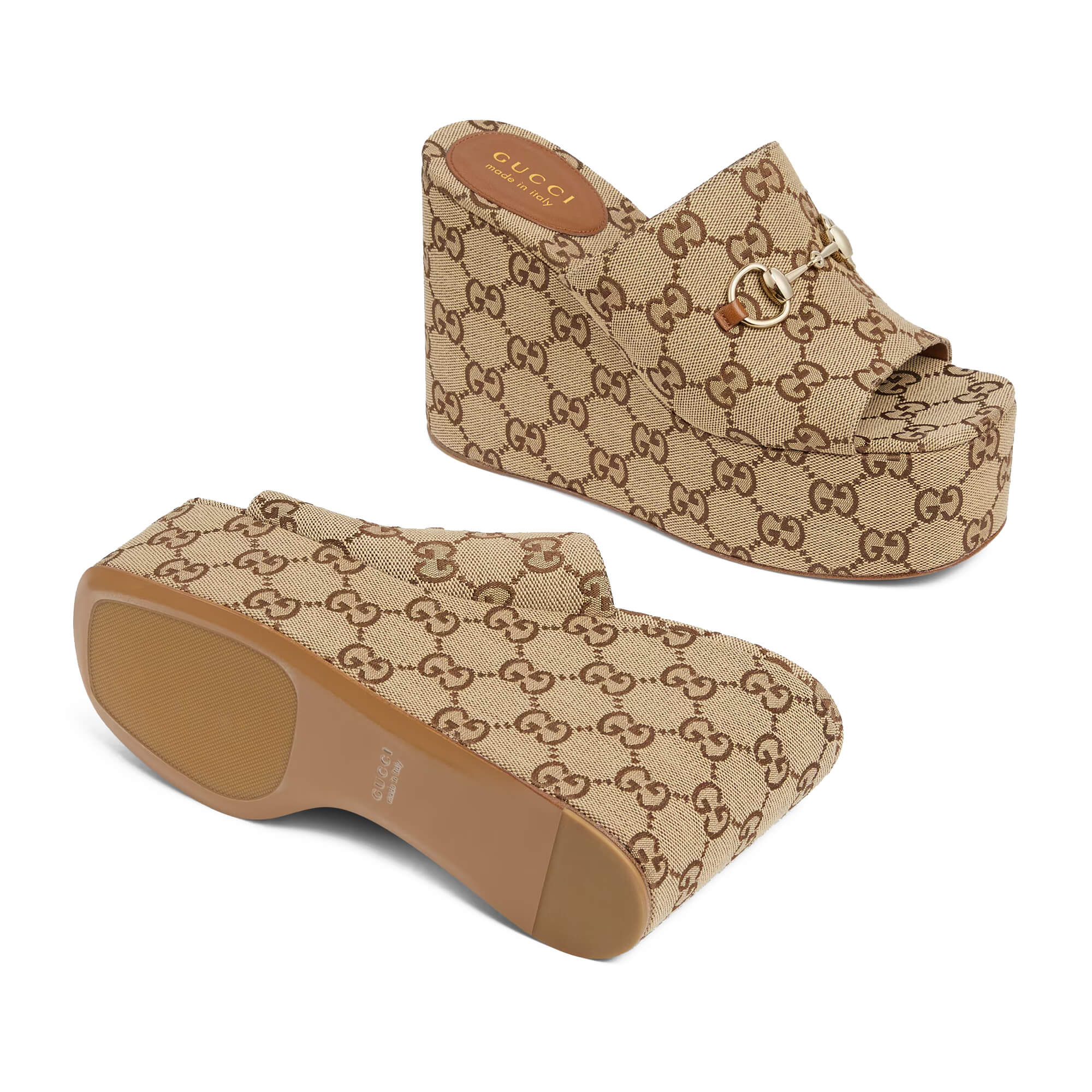 Gucci Women's Wedge Sandal With Horsebit
