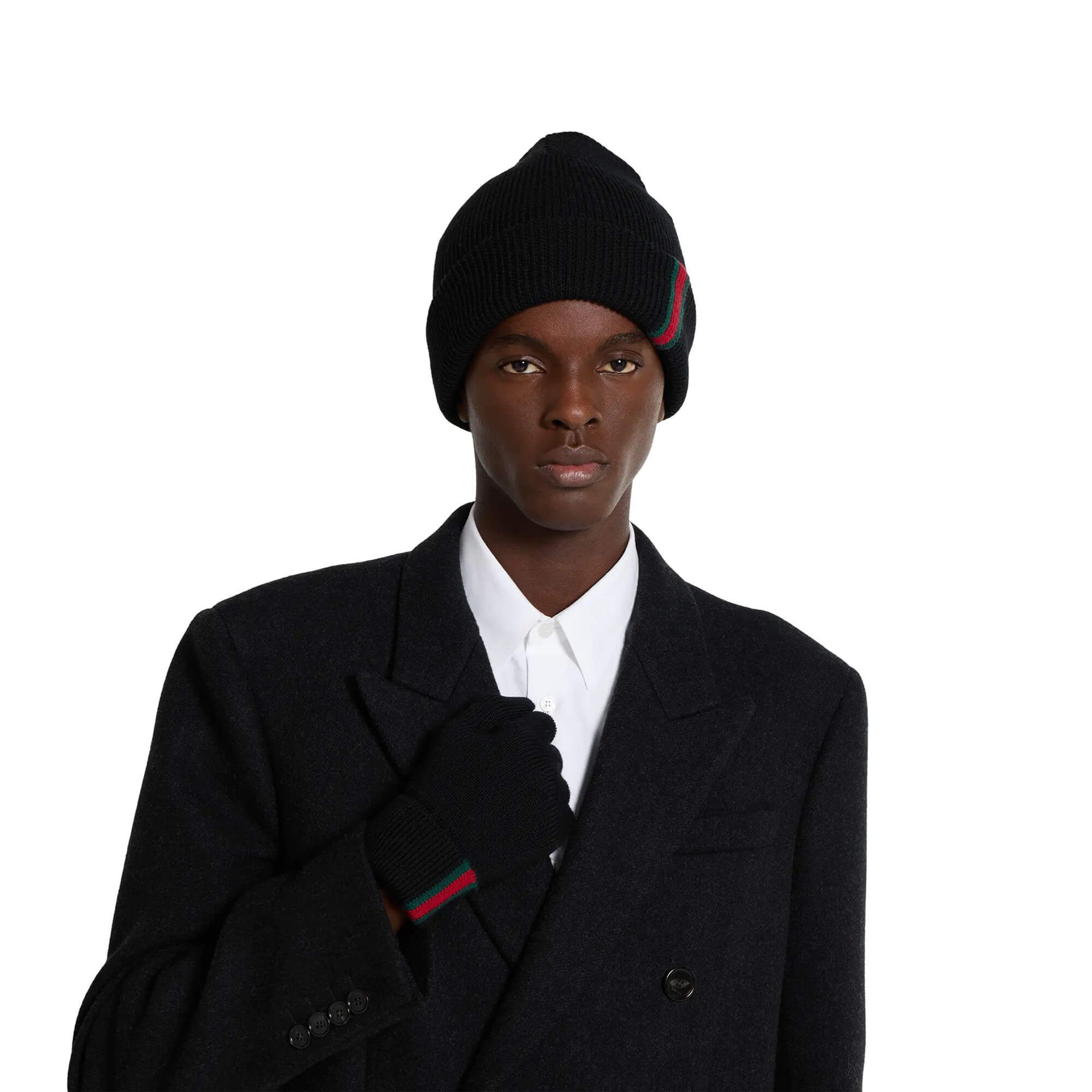 Gucci Wool Hat With Web