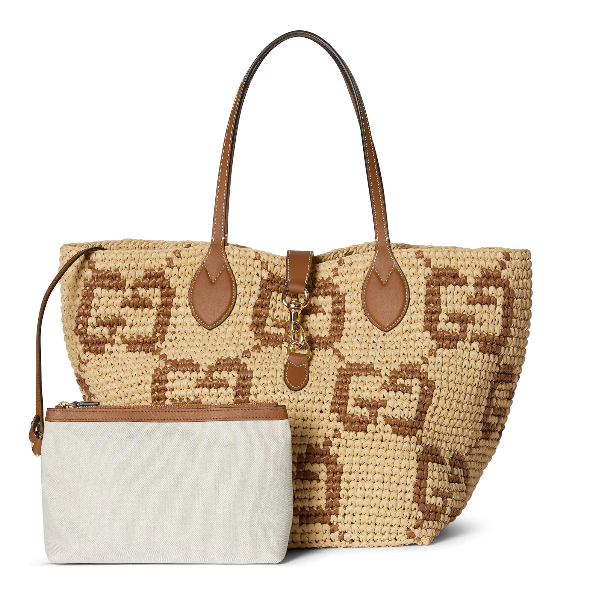 Gucci Woven Medium Tote Bag