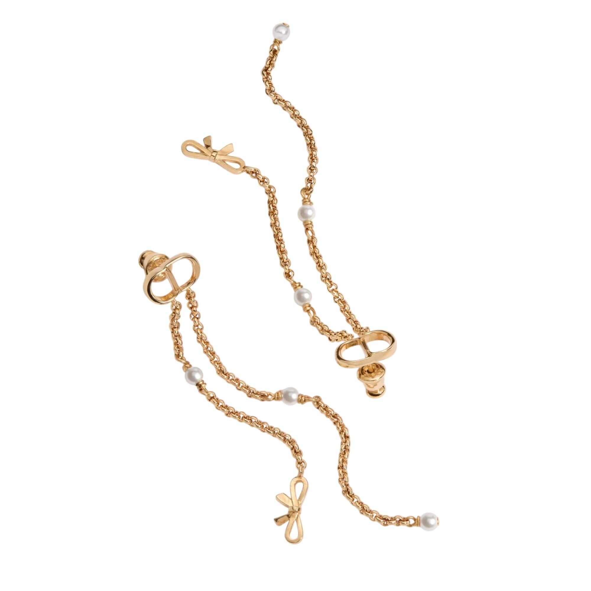 Dior CD Mini Bow Earrings