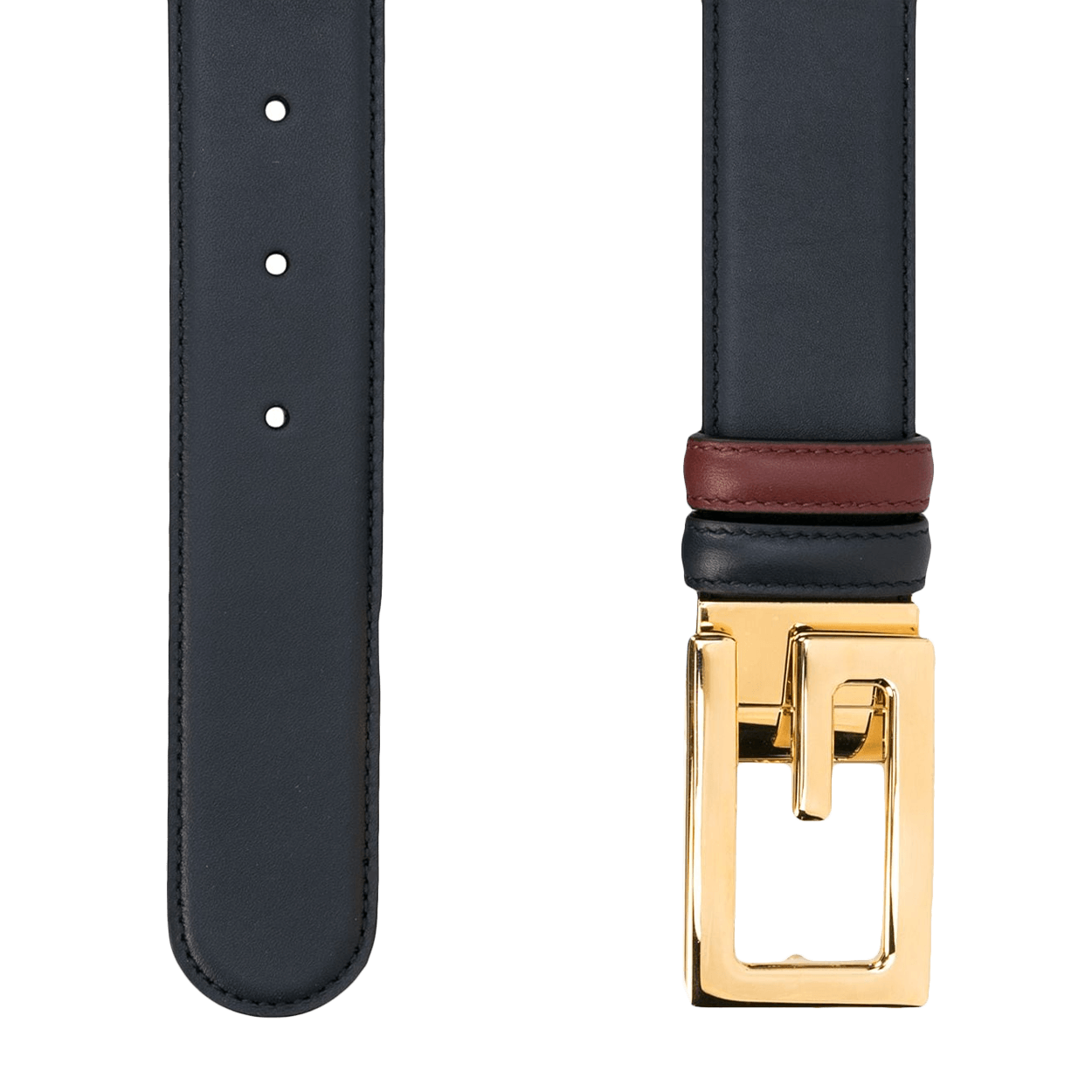 Reversible belt with Square G buckle