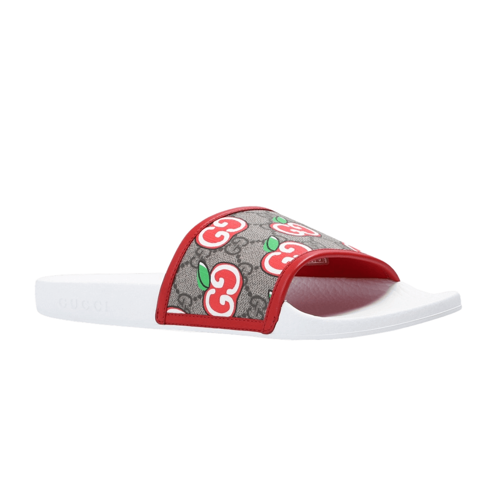 gucci slides with apples