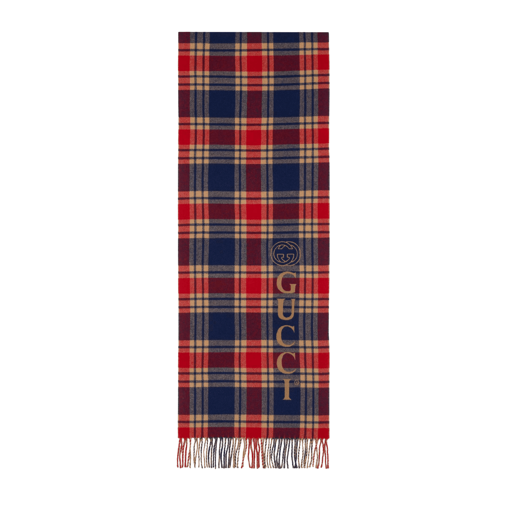 gucci check scarf