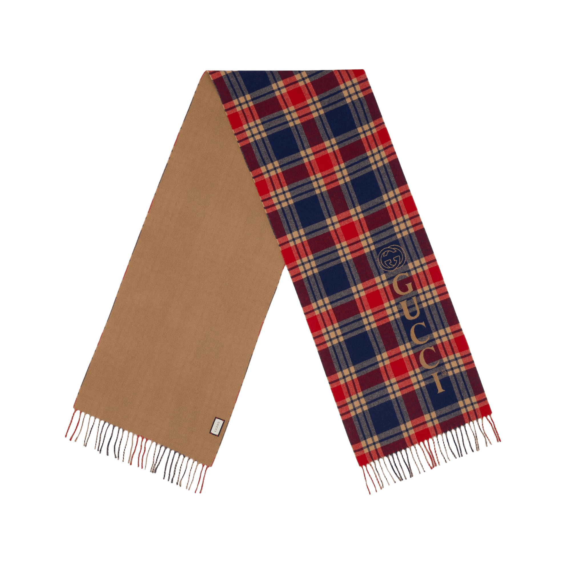 gucci check scarf