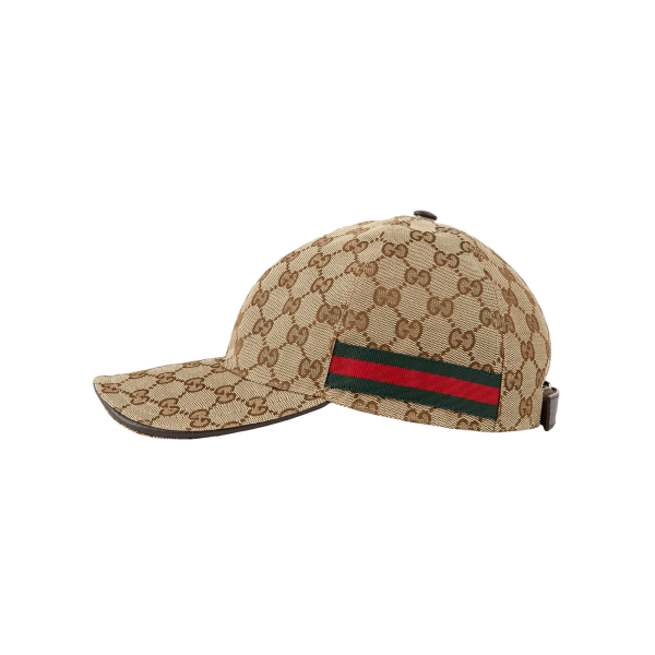 Gucci Original GG Canvas Baseball Hat With Web at Enigma Boutique