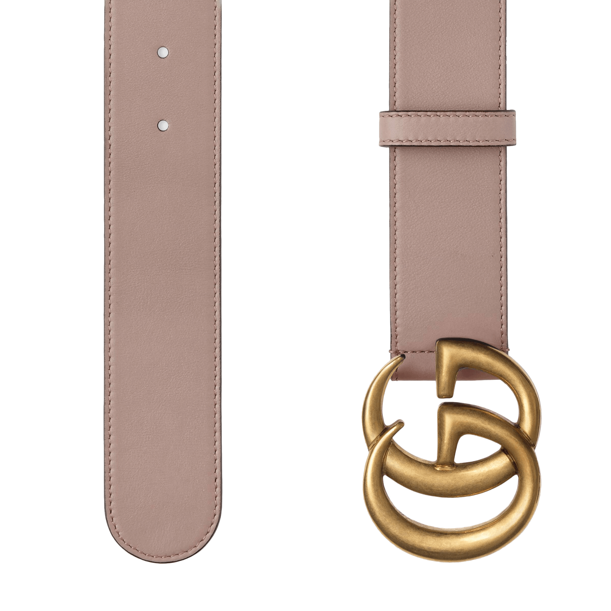 Double g leather on sale belt