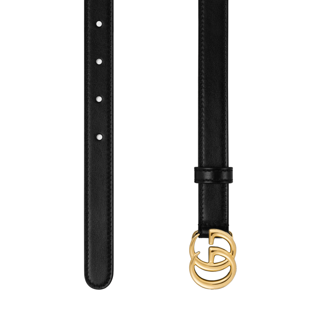 GG Marmont Leather Belt With Shiny Buckle - Enigma Boutique