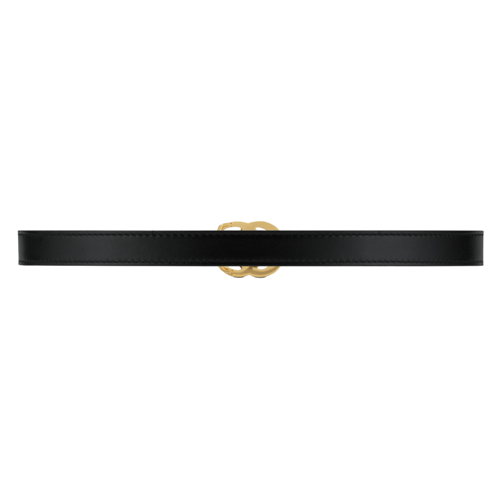 GG Marmont Leather Belt With Shiny Buckle - Enigma Boutique