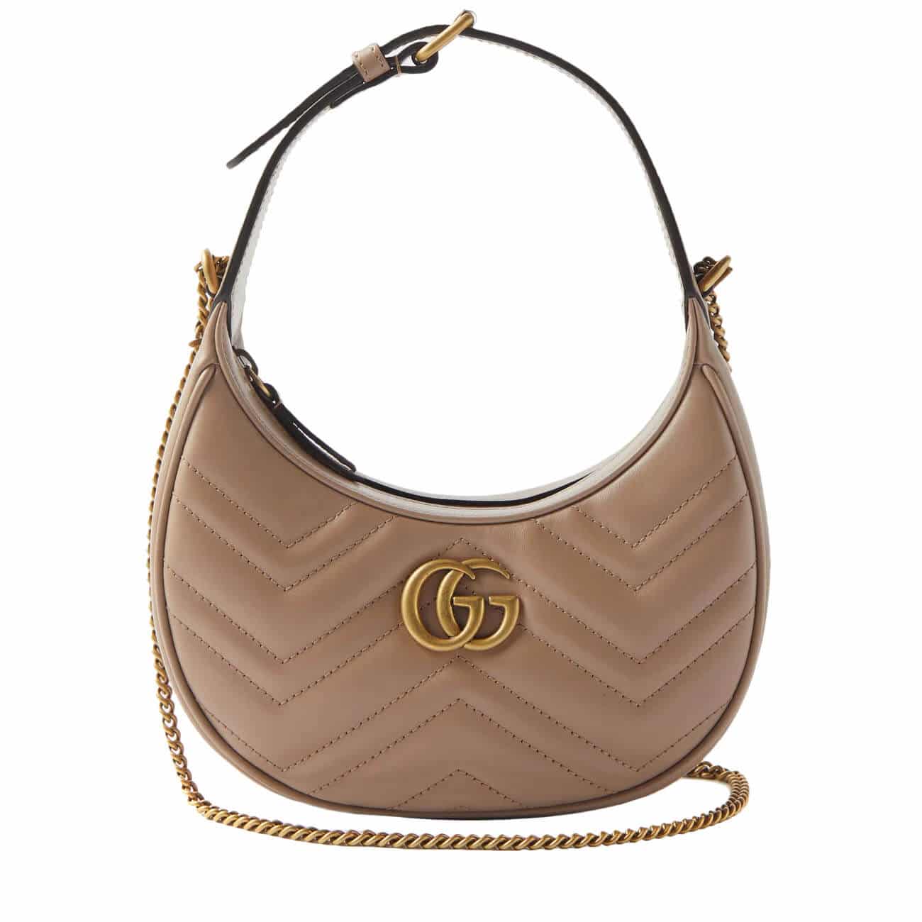 Gucci GG Marmont Half-Moon Shaped Mini Bag