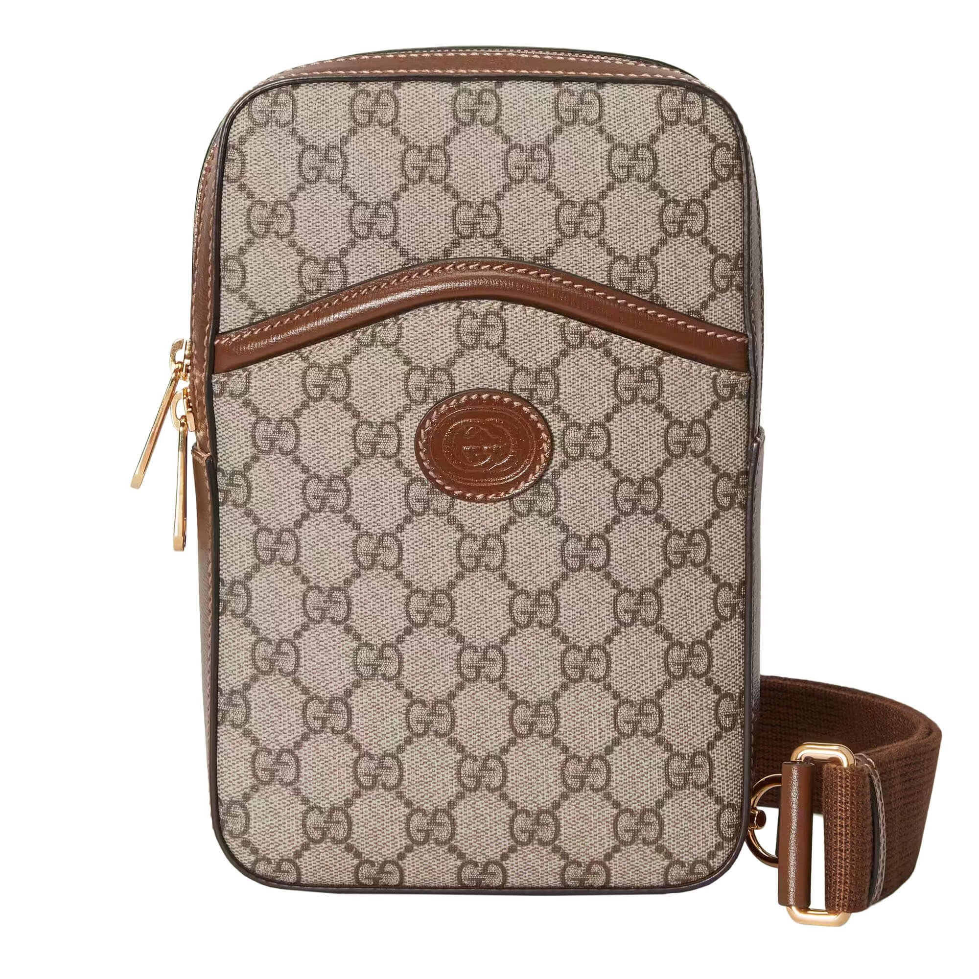 Gucci GG Supreme Fabric Backpack in Natural for Men