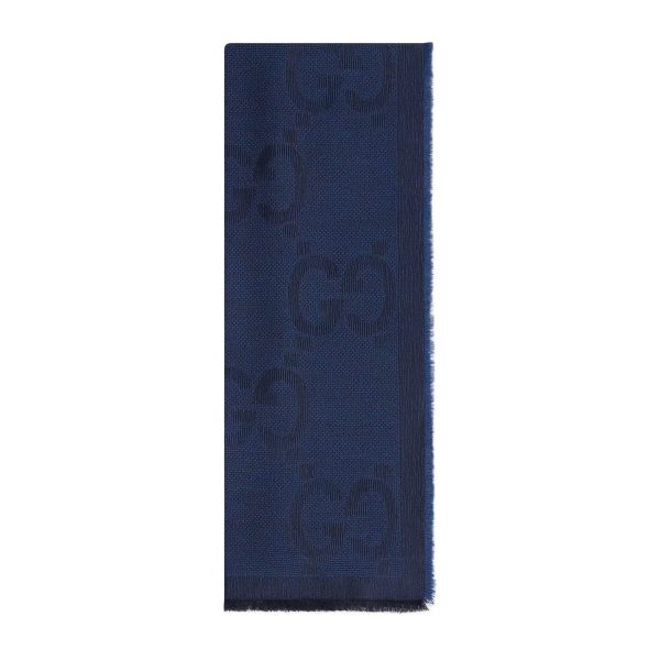 Gucci Monogram Jacquard Scarf at Enigma Boutique