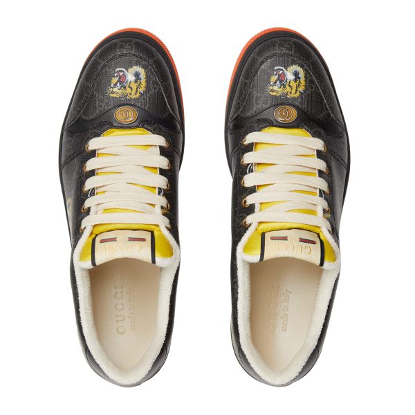 Gucci Men's Screener Sneaker With Tiger Print at Enigma Boutique