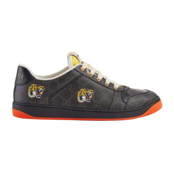 Gucci Men's Screener Sneaker With Tiger Print at Enigma Boutique