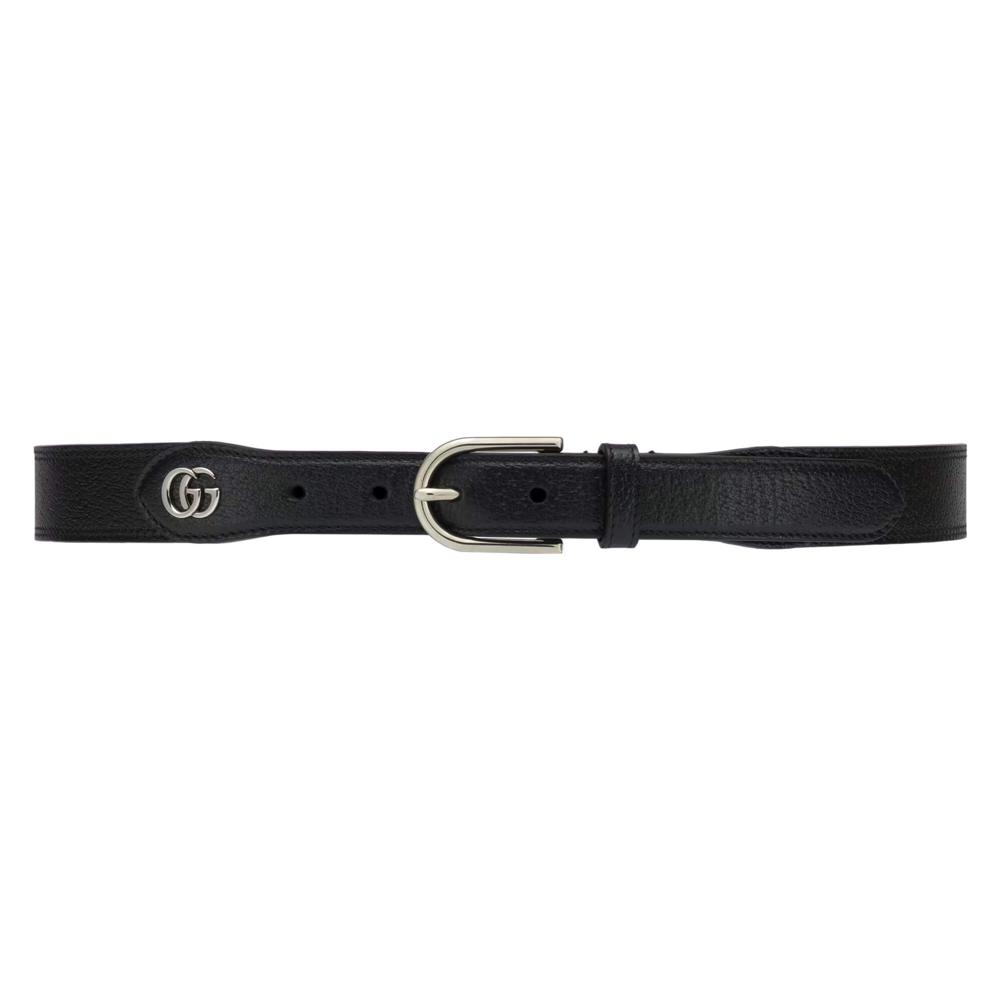 Thin belt with Double G buckle