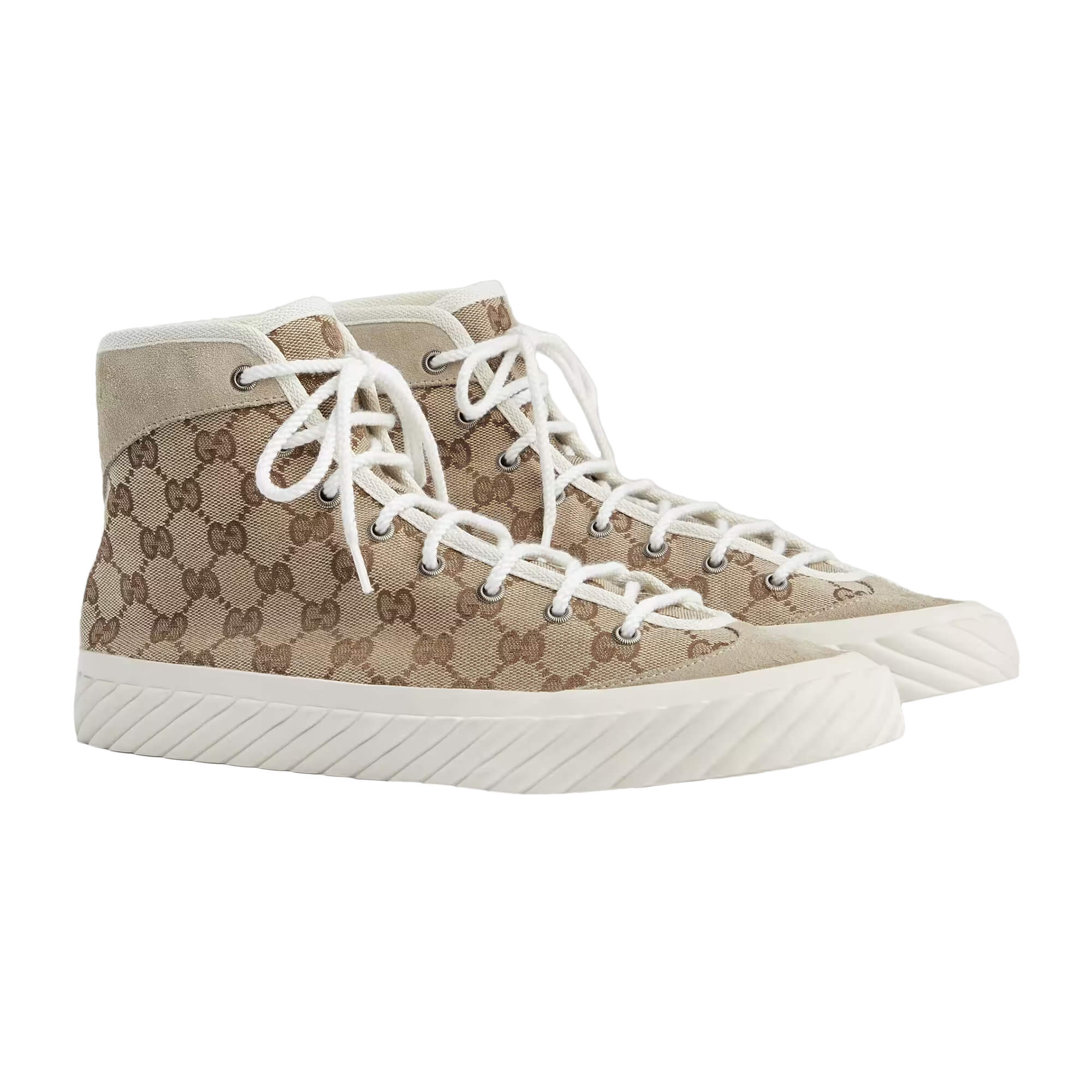 Gucci Men's Gucci Tennis 1977 High-Top Sneakers - Beige - Size 12