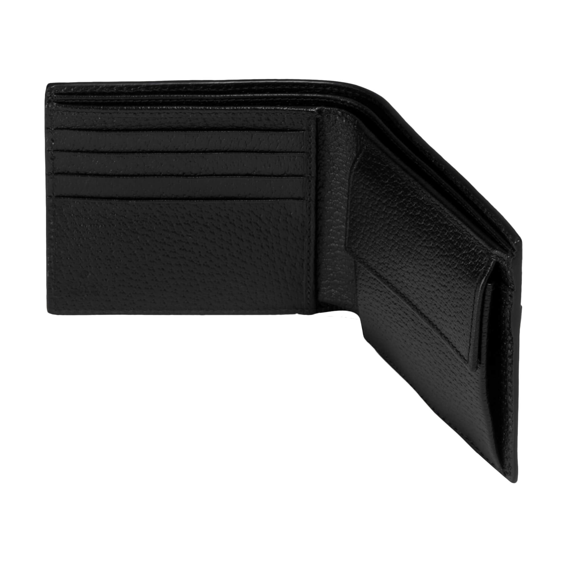 Wallet with cut-out Interlocking G in beige and ebony Supreme