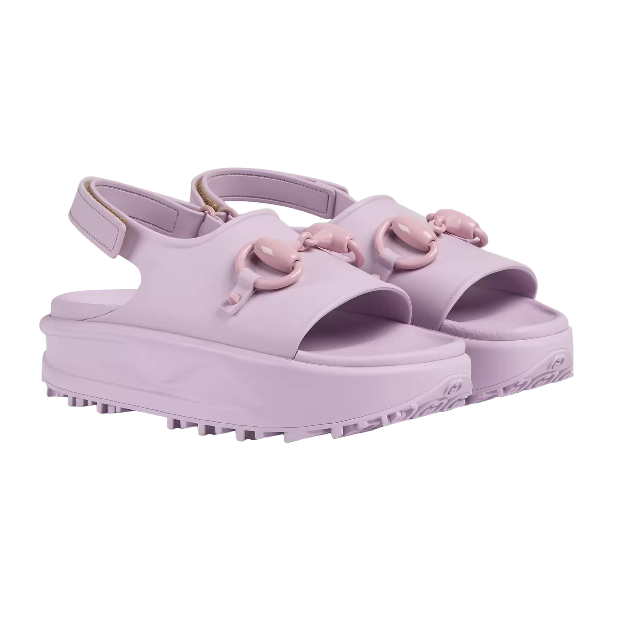 Gucci Horsebit Flatform Sandal 'Light Pink' - 742435-JAAC9-6816