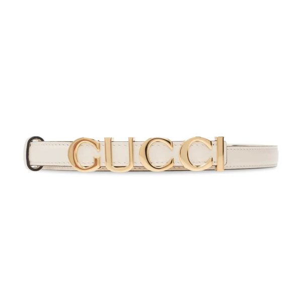 Gucci Buckle Thin Belt at Enigma Boutique