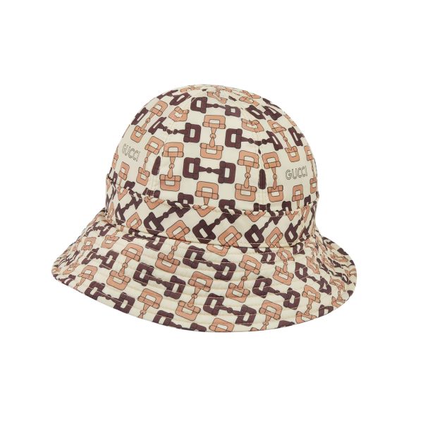 Gucci Horsebit Print Nylon Bucket Hat at Enigma Boutique