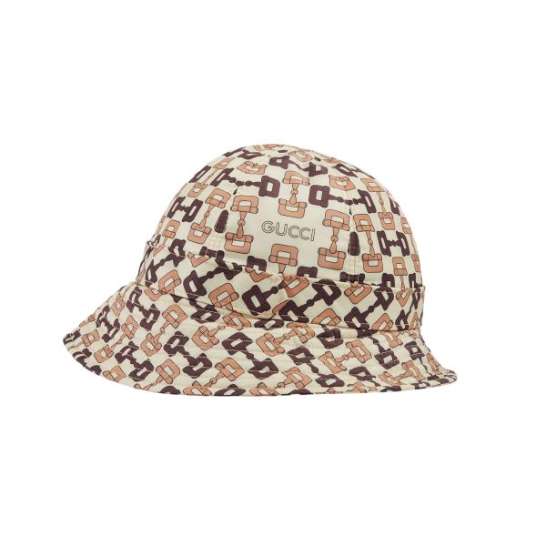 Gucci Horsebit Print Nylon Bucket Hat - Image 2