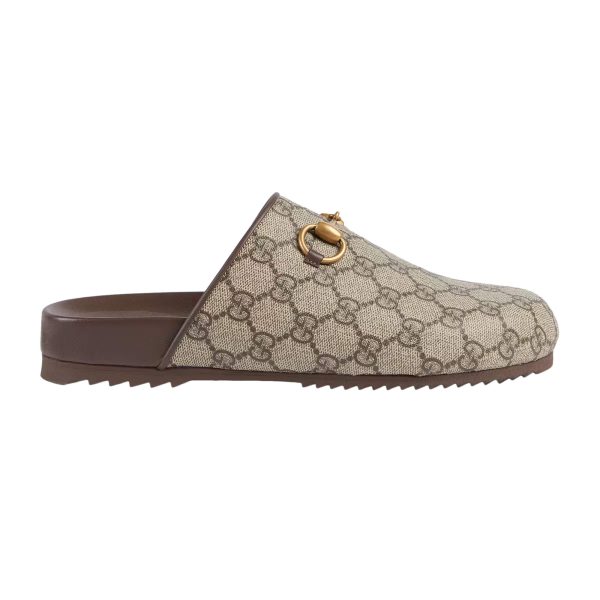 Gucci Women's GG Supreme Horsebit Slipper at Enigma Boutique