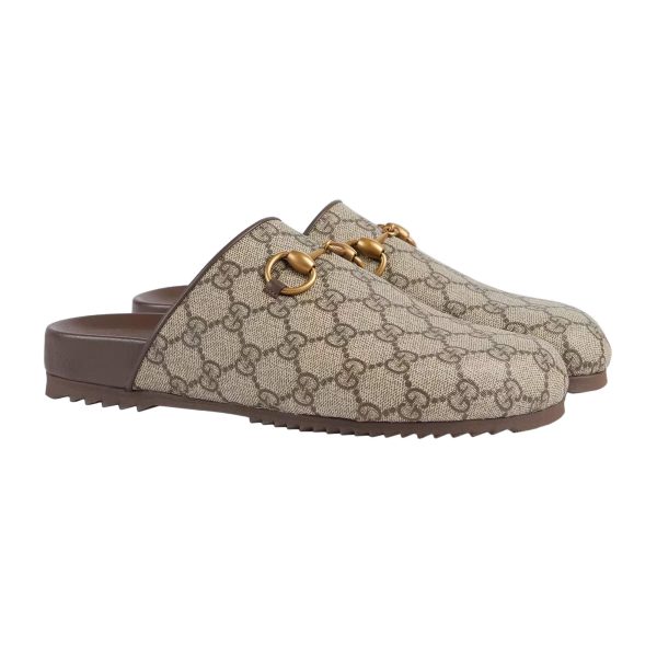 Gucci Women's GG Supreme Horsebit Slipper at Enigma Boutique