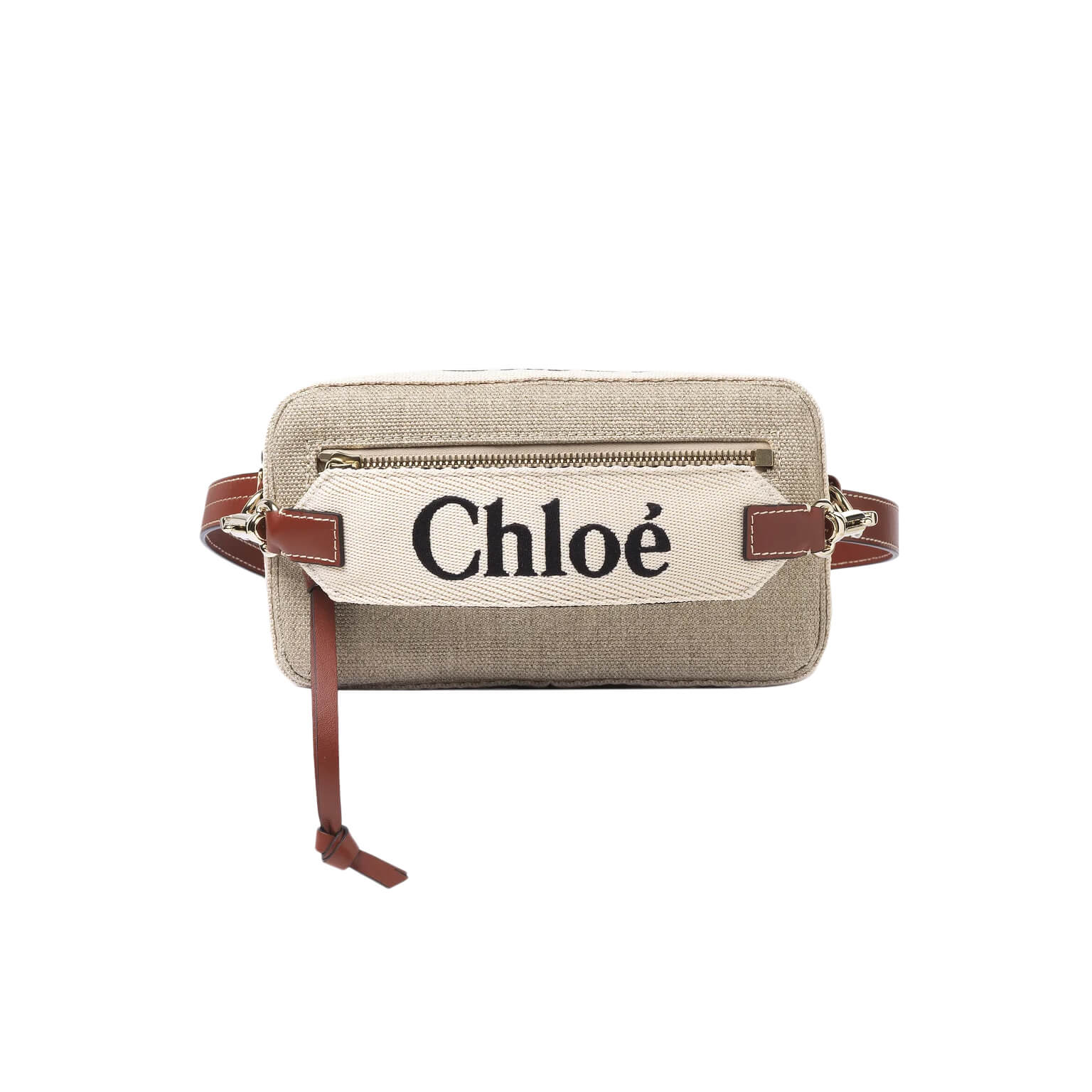 Chloe Woody Linen Belt Bag