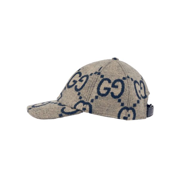 Gucci Jumbo GG Wool Baseball Hat - Image 2