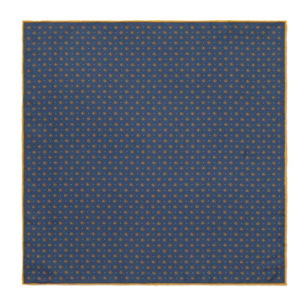 Gucci Double G And Polka Dot Silk Pocket Square at Enigma Boutique