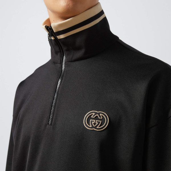 Gucci Technical Jersey Half Zip Jacket - Image 2