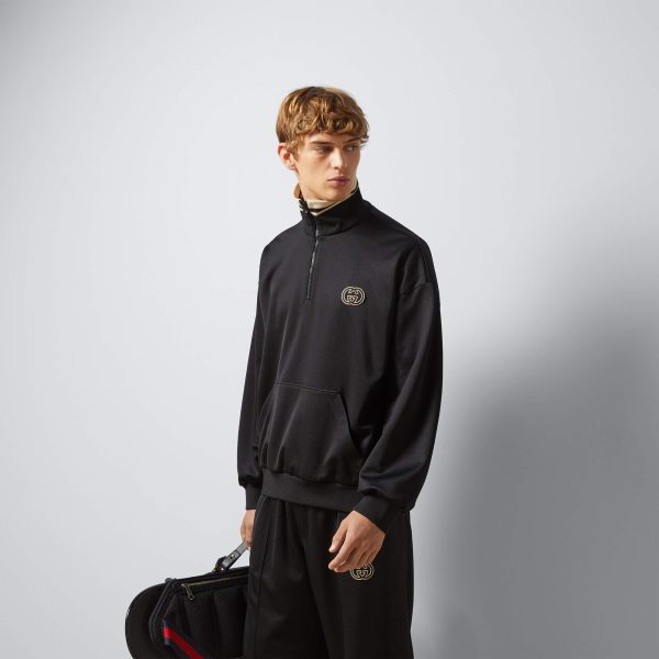 Gucci Technical Jersey Half Zip Jacket - Image 4