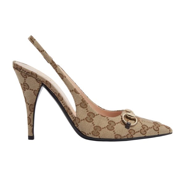 Gucci Women's GG Canvas Slingback Pump at Enigma Boutique