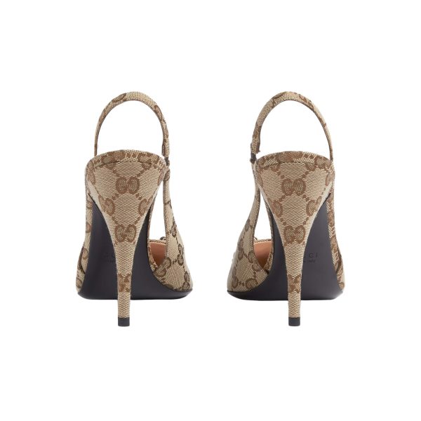 Gucci Women's GG Canvas Slingback Pump at Enigma Boutique