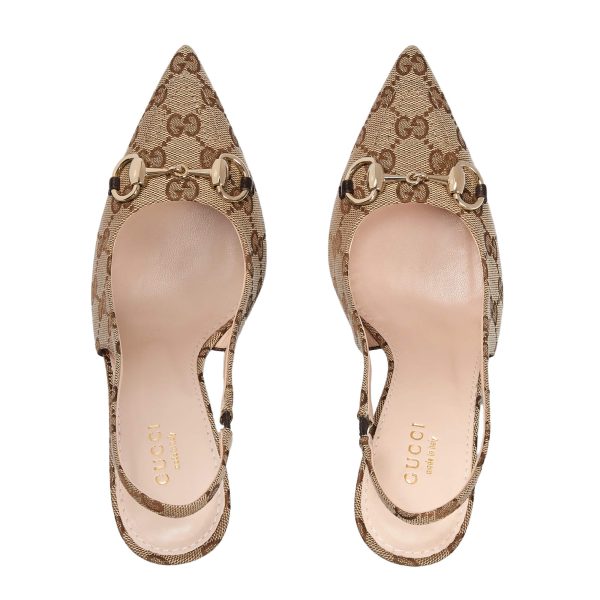 Gucci Women's GG Canvas Slingback Pump at Enigma Boutique