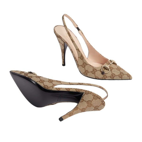 Gucci Women's GG Canvas Slingback Pump at Enigma Boutique