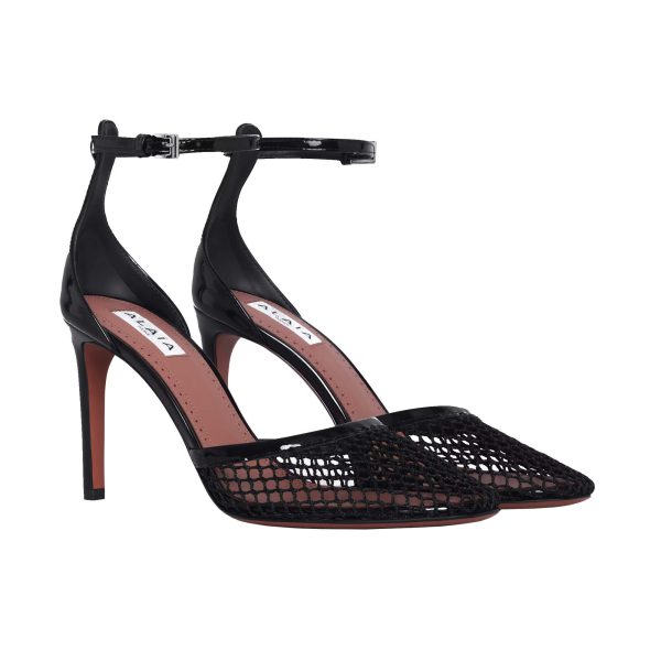 Alaïa High Fishnet Pumps at Enigma Boutique