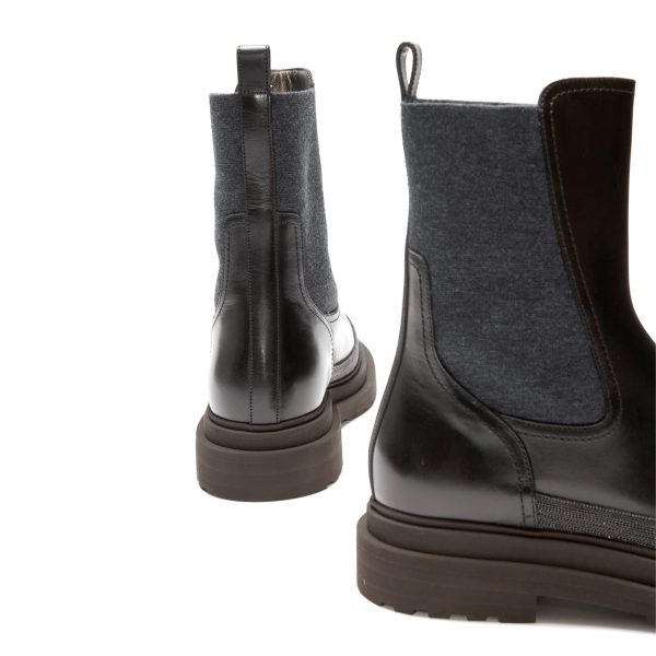 Brunello Cucinelli Women’s Leather Chelsea Boot at Enigma Boutique