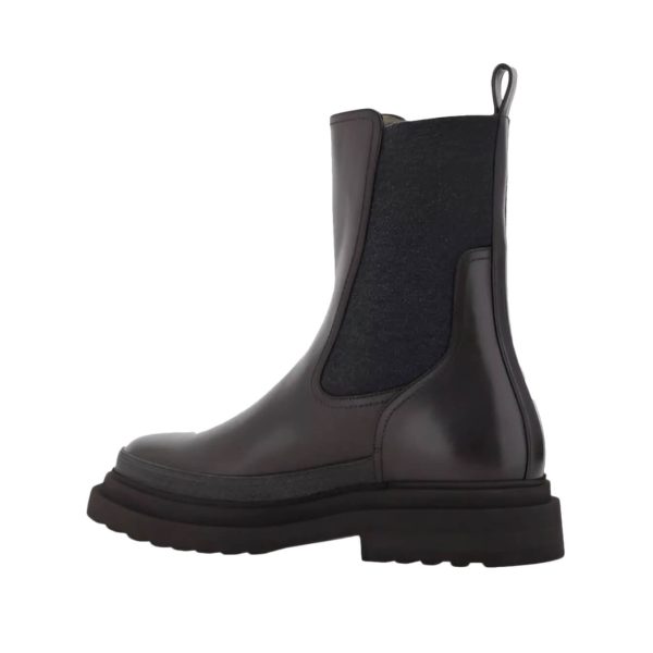 Brunello Cucinelli Women’s Leather Chelsea Boot at Enigma Boutique