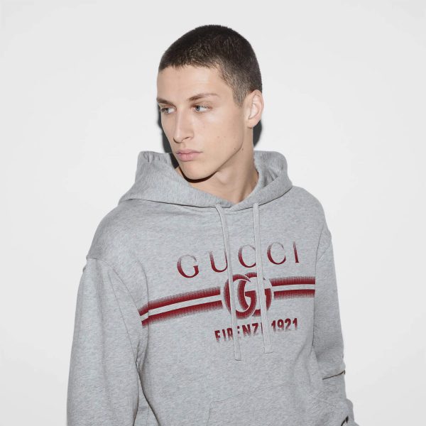 Gucci Cotton Jersey Hooded Sweatshirt at Enigma Boutique