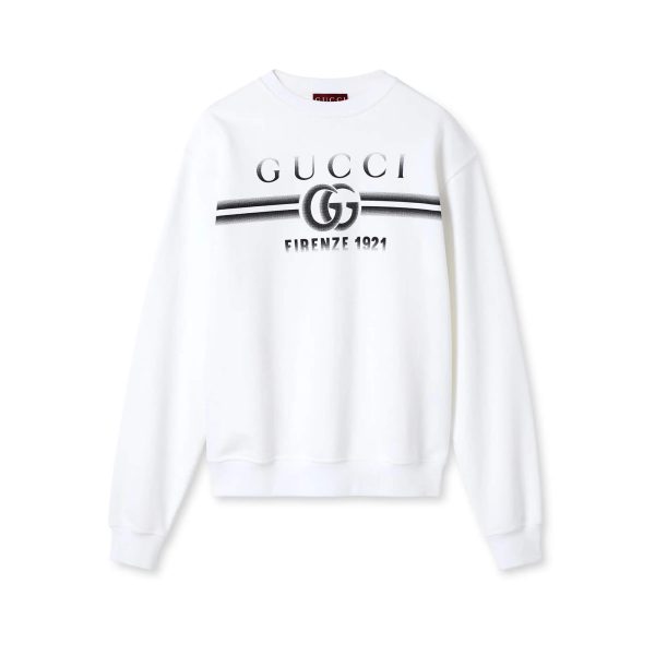 Gucci Cotton Jersey Printed Sweatshirt at Enigma Boutique