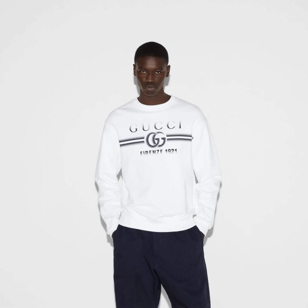 Gucci Cotton Jersey Printed Sweatshirt at Enigma Boutique