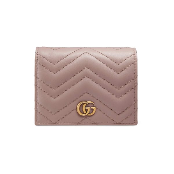 Gucci GG Marmont Matelassé Card Case Wallet at Enigma Boutique