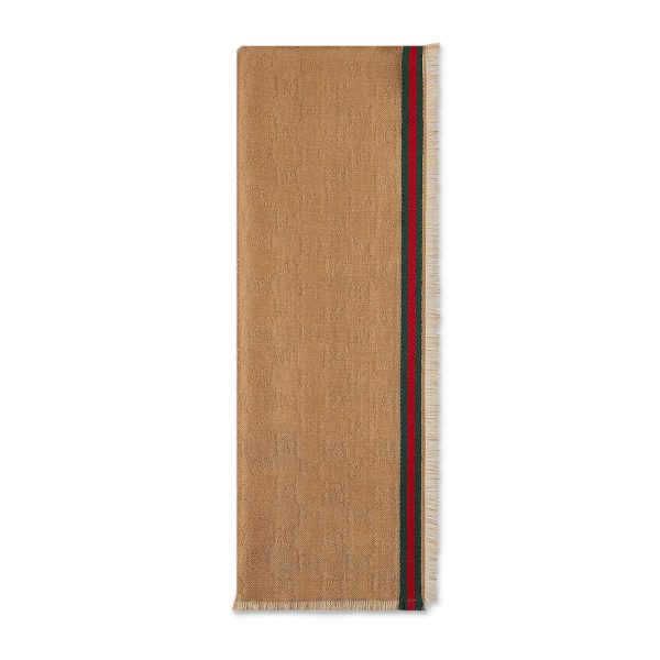 Gucci GG Silk Cotton Stole