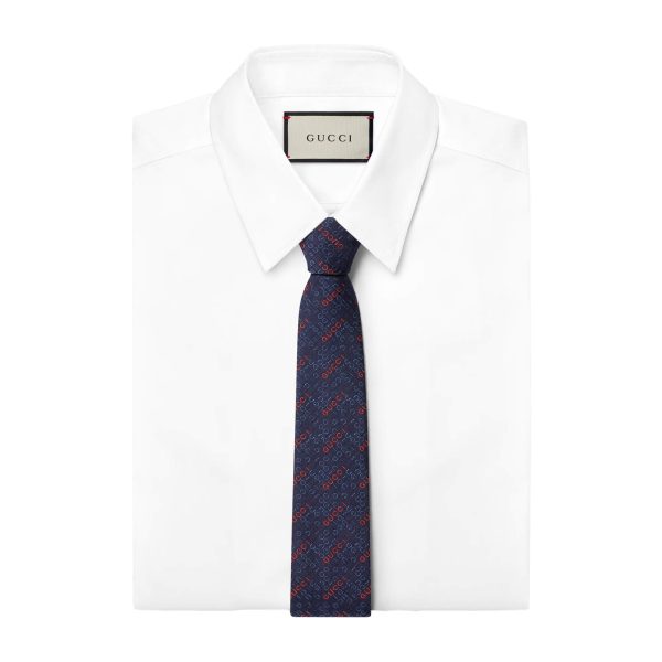 Gucci Silk Jacquard Tie - Image 2