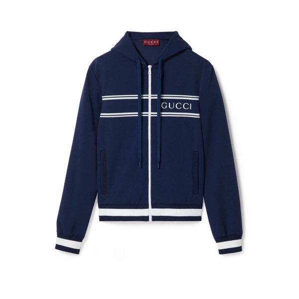 Gucci Technical Jersey Hooded Sweatshirt at Enigma Boutique