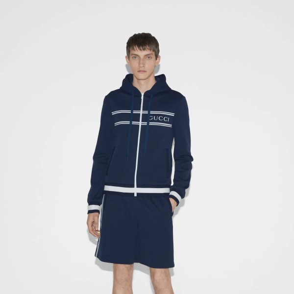 Gucci Technical Jersey Hooded Sweatshirt - Image 2