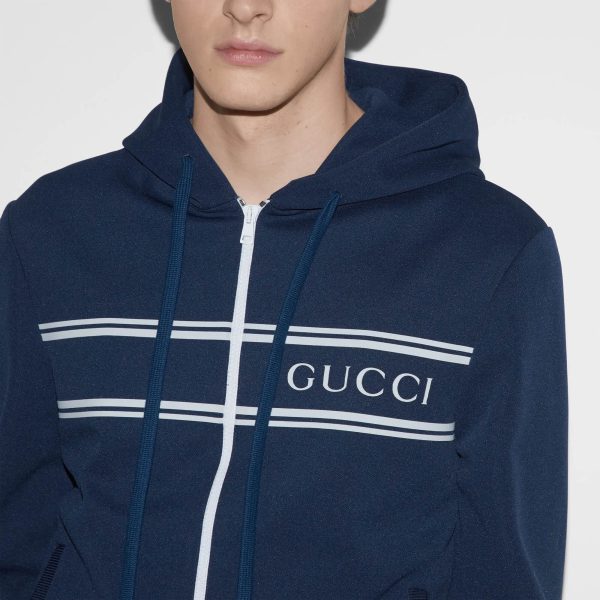 Gucci Technical Jersey Hooded Sweatshirt at Enigma Boutique