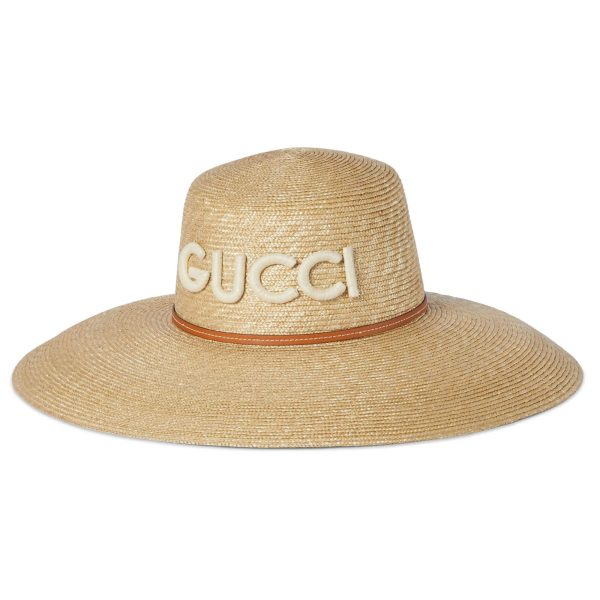 Gucci Wide Brim Straw Hat at Enigma Boutique